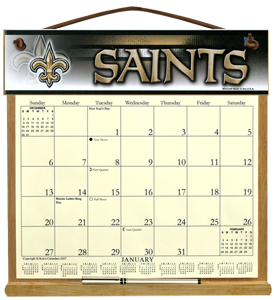 New Orleans Saints Calendar Holder